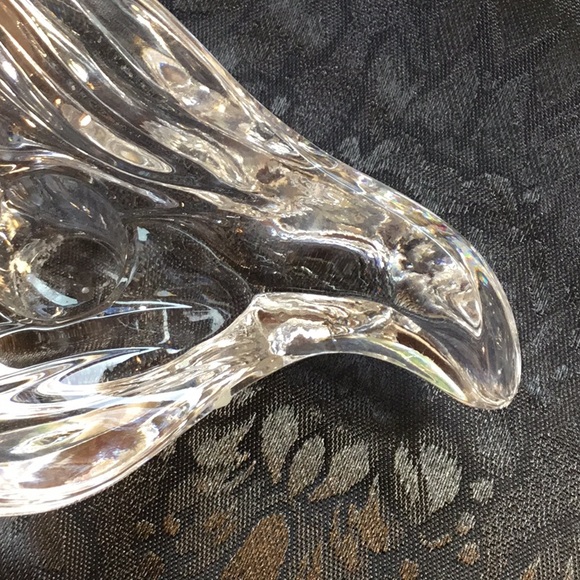 Two Dove Crystal Glass Taper Candle Holders - Picture 7 of 9